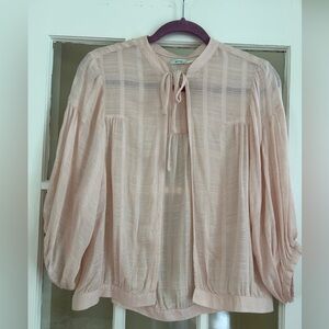 Urban Outfitters Blush Pink Women's Tie-Neck Open Top NWT
